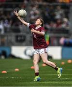 24 July 2022; Olivia Donnelly, St Mary's PS, Maghera, Derry, representing Galway during the INTO Cumann na mBunscol GAA Respect Exhibition Go Games at GAA All-Ireland Senior Football Championship Final match between Kerry and Galway at Croke Park in Dublin. Photo by David Fitzgerald/Sportsfile
