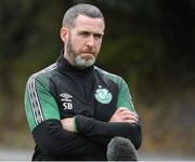 25 July 2022; Stephen Bradley during a Shamrock Rovers press conference at Roadstone Group Sports Club in Dublin. Photo by George Tewkesbury/Sportsfile