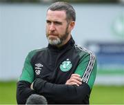 25 July 2022; Stephen Bradley during a Shamrock Rovers press conference at Roadstone Group Sports Club in Dublin. Photo by George Tewkesbury/Sportsfile