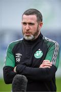 25 July 2022; Stephen Bradley during a Shamrock Rovers press conference at Roadstone Group Sports Club in Dublin. Photo by George Tewkesbury/Sportsfile