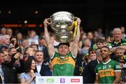 24 July 2022; Jack O'Shea of Kerry lifts the Sam Maguire Cup after the GAA Football All-Ireland Senior Championship Final match between Kerry and Galway at Croke Park in Dublin. Photo by Stephen McCarthy/Sportsfile