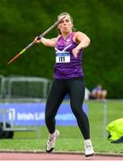 24 July 2022; Rebekah Walton of Loughborough Students A.C. competing in the Senior Javelin during day two of the AAI Games and Combined Events Track and Field Championships at Tullamore, Offaly. Photo by George Tewkesbury/Sportsfile