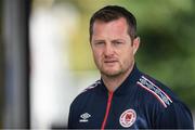 25 July 2022; St Patricks Athletic Assistant Manager Jon Daly poses for a portrait during the St Patrick's Athletic press conference at Richmond Park in Dublin. Photo by George Tewkesbury/Sportsfile