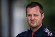 25 July 2022; St Patricks Athletic Assistant Manager Jon Daly poses for a portrait during the St Patrick's Athletic press conference at Richmond Park in Dublin. Photo by George Tewkesbury/Sportsfile