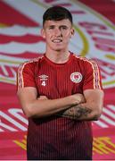 25 July 2022; Joe Redmond poses for a portrait during the St Patrick's Athletic press conference at Richmond Park in Dublin. Photo by George Tewkesbury/Sportsfile