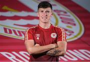 25 July 2022; Joe Redmond poses for a portrait during the St Patrick's Athletic press conference at Richmond Park in Dublin. Photo by George Tewkesbury/Sportsfile