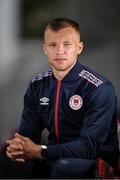 25 July 2022; Jamie Lennon poses for a portrait during the St Patrick's Athletic press conference at Richmond Park in Dublin. Photo by George Tewkesbury/Sportsfile