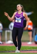 24 July 2022; Rebekah Walton of Loughborough Students A.C. reacts after competing in the Senior Javelin during day two of the AAI Games and Combined Events Track and Field Championships at Tullamore, Offaly. Photo by George Tewkesbury/Sportsfile