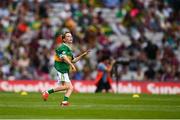 24 July 2022; Ruairí Collins, St Joseph’s PS, Bessbrook, Armagh, representing Kerry, during the INTO Cumann na mBunscol GAA Respect Exhibition Go Games at GAA All-Ireland Senior Football Championship Final match between Kerry and Galway at Croke Park in Dublin. Photo by Ray McManus/Sportsfile