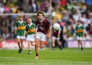 24 July 2022; Josh Furlong, Scoil Naomh Íosaf, Baltinglass, Wicklow, representing Galway, during the INTO Cumann na mBunscol GAA Respect Exhibition Go Games at GAA All-Ireland Senior Football Championship Final match between Kerry and Galway at Croke Park in Dublin. Photo by Ray McManus/Sportsfile