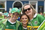 25 July 2022; Lisa, Oshah and Savannah De Beer from Ballybunion during the homecoming celebrations of the All-Ireland Senior Football Champions Kerry in Tralee, Kerry. Photo by Piaras Ó Mídheach/Sportsfile