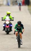 26 July 2022; Aliyah Rafferty of Team Ireland competing in the girls time trial event during day two of the 2022 European Youth Summer Olympic Festival at Banská Bystrica, Slovakia. Photo by Eóin Noonan/Sportsfile