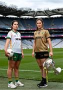 26 July 2022; In attendance at a photocall ahead of the TG4 All-Ireland Senior Ladies Football Championship Final on Sunday next are Anna Galvin of Kerry and Shauna Ennis of Meath at Croke Park in Dublin. Photo by David Fitzgerald/Sportsfile