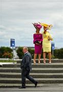 26 July 2022; Racegoers take a selfie before racing on day two of the Galway Races Summer Festival at Ballybrit Racecourse in Galway. Photo by Harry Murphy/Sportsfile