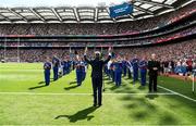 24 July 2022; Amhrán na bhFiann is performed by the Artane Band before the GAA Football All-Ireland Senior Championship Final match between Kerry and Galway at Croke Park in Dublin. Photo by Harry Murphy/Sportsfile