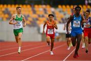 26 July 2022; Sean Cronin Of Team Ireland competing in the boys 1500m event during day two of the 2022 European Youth Summer Olympic Festival at Banská Bystrica, Slovakia. Photo by Eóin Noonan/Sportsfile