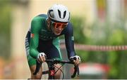 26 July 2022; Patrick Casey of Team Ireland competing in the boys time trial event during day two of the 2022 European Youth Summer Olympic Festival at Banská Bystrica, Slovakia. Photo by Eóin Noonan/Sportsfile