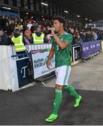 25 July 2022; Reece Evans of Northern Ireland after the SuperCupNI match between Northern Ireland and Manchester United at Coleraine Showgrounds in Coleraine, Derry. Photo by Ramsey Cardy/Sportsfile