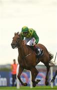 26 July 2022; Magic Chegaga, with Chris Hayes up, on their way to winning the Colm Quinn BMW Mile Handicap during day two of the Galway Races Summer Festival at Ballybrit Racecourse in Galway. Photo by Harry Murphy/Sportsfile