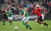 25 July 2022; Reece Jordan of Northern Ireland during the SuperCupNI match between Northern Ireland and Manchester United at Coleraine Showgrounds in Coleraine, Derry. Photo by Ramsey Cardy/Sportsfile
