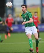 25 July 2022; Ordhan McCart of Northern Ireland during the SuperCupNI match between Northern Ireland and Manchester United at Coleraine Showgrounds in Coleraine, Derry. Photo by Ramsey Cardy/Sportsfile