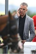 26 July 2022; Galway football manager Padraic Joyce before sending out Chavajod in the caulfieldindustrial.com Handicap during day two of the Galway Races Summer Festival at Ballybrit Racecourse in Galway. Photo by Harry Murphy/Sportsfile