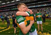24 July 2022; Killian Spillane, left, and Seán O'Shea of Kerry celebrate after the GAA Football All-Ireland Senior Championship Final match between Kerry and Galway at Croke Park in Dublin. Photo by Ramsey Cardy/Sportsfile