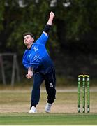 27 July 2022; Josh Little of Leinster Lightning during the Cricket Ireland Inter-Provincial Trophy match between Leinster Lightning and Munster Reds at Pembroke Cricket Club in Dublin. Photo by Piaras Ó Mídheach/Sportsfile