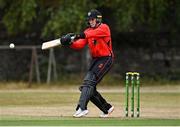 27 July 2022; PJ Moor of Munster Reds during the Cricket Ireland Inter-Provincial Trophy match between Leinster Lightning and Munster Reds at Pembroke Cricket Club in Dublin. Photo by Piaras Ó Mídheach/Sportsfile