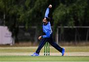 27 July 2022; Simi Singh of Leinster Lightning during the Cricket Ireland Inter-Provincial Trophy match between Leinster Lightning and Munster Reds at Pembroke Cricket Club in Dublin. Photo by Piaras Ó Mídheach/Sportsfile