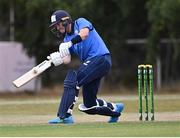27 July 2022; George Dockrell of Leinster Lightning during the Cricket Ireland Inter-Provincial Trophy match between Leinster Lightning and Munster Reds at Pembroke Cricket Club in Dublin. Photo by Piaras Ó Mídheach/Sportsfile