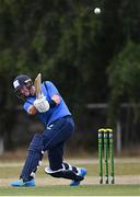27 July 2022; George Dockrell of Leinster Lightning during the Cricket Ireland Inter-Provincial Trophy match between Leinster Lightning and Munster Reds at Pembroke Cricket Club in Dublin. Photo by Piaras Ó Mídheach/Sportsfile