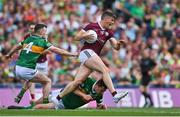 24 July 2022; Shane Walsh of Galway in action against Tom O'Sullivan and David Moran of Kerry during the GAA Football All-Ireland Senior Championship Final match between Kerry and Galway at Croke Park in Dublin. Photo by Brendan Moran/Sportsfile