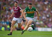 24 July 2022; Joe O'Connor of Kerry in action against Eoin Finnerty of Galway during the GAA Football All-Ireland Senior Championship Final match between Kerry and Galway at Croke Park in Dublin. Photo by Brendan Moran/Sportsfile