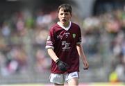 24 July 2022; Oran Kenny, St Saran's N.S., Belmont, Birr, Offaly, representing Galway, during the INTO Cumann na mBunscol GAA Respect Exhibition Go Games at GAA All-Ireland Senior Football Championship Final match between Kerry and Galway at Croke Park in Dublin. Photo by Piaras Ó Mídheach/Sportsfile