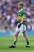 24 July 2022; Danann Glynn, Lisnagry N.S., Lisnagry, Limerick, representing Kerry, during the INTO Cumann na mBunscol GAA Respect Exhibition Go Games at GAA All-Ireland Senior Football Championship Final match between Kerry and Galway at Croke Park in Dublin. Photo by Piaras Ó Mídheach/Sportsfile