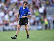 24 July 2022; Referee Cian Ryan, Scoil Mhuire, Knockraha, Cork, during the INTO Cumann na mBunscol GAA Respect Exhibition Go Games at GAA All-Ireland Senior Football Championship Final match between Kerry and Galway at Croke Park in Dublin. Photo by Piaras Ó Mídheach/Sportsfile