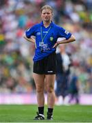 24 July 2022; Maria Irwin, Scoil Náisiúnta an Chroí Naofa, Glounthaune, Cork during the INTO Cumann na mBunscol GAA Respect Exhibition Go Games at GAA All-Ireland Senior Football Championship Final match between Kerry and Galway at Croke Park in Dublin. Photo by Brendan Moran/Sportsfile