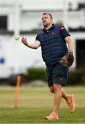 28 July 2022; Northern Knights head coach Simon Johnston before the Cricket Ireland Inter-Provincial Trophy match between Munster Reds and Northern Knights at Pembroke Cricket Club in Dublin. Photo by Sam Barnes/Sportsfile
