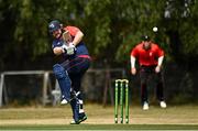 28 July 2022; Paul Stirling of Northern Knights during the Cricket Ireland Inter-Provincial Trophy match between Munster Reds and Northern Knights at Pembroke Cricket Club in Dublin. Photo by Sam Barnes/Sportsfile