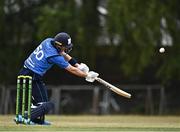 28 July 2022; George Dockrell of Leinster Lightning during the Cricket Ireland Inter-Provincial Trophy match between Leinster Lightning and North West Warriors at Pembroke Cricket Club in Dublin. Photo by Sam Barnes/Sportsfile