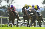 28 July 2022; Star Image, left, with Jake Coen up, on their way to winning the Guinness Handicap during day four of the Galway Races Summer Festival at Ballybrit Racecourse in Galway. Photo by Seb Daly/Sportsfile