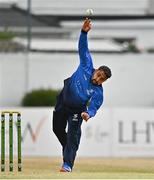 28 July 2022; Simi Singh of Leinster Lightning during the Cricket Ireland Inter-Provincial Trophy match between Leinster Lightning and North West Warriors at Pembroke Cricket Club in Dublin. Photo by Sam Barnes/Sportsfile