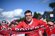 28 July 2022; Sligo Rovers supporters march to the ground before the UEFA Europa Conference League 2022/23 Second Qualifying Round First Leg match between Sligo Rovers and Motherwell at The Showgrounds in Sligo. Photo by David Fitzgerald/Sportsfile