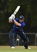 28 July 2022; Graham Hume of North West Warriors during the Cricket Ireland Inter-Provincial Trophy match between Leinster Lightning and North West Warriors at Pembroke Cricket Club in Dublin. Photo by Sam Barnes/Sportsfile