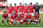 28 July 2022; The Sligo Rovers team before the UEFA Europa Conference League 2022/23 Second Qualifying Round First Leg match between Sligo Rovers and Motherwell at The Showgrounds in Sligo. Photo by David Fitzgerald/Sportsfile
