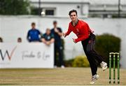 29 July 2022; Mike Frost of Munster Reds during the Cricket Ireland Inter-Provincial Trophy match between North West Warriors and Munster Reds at Pembroke Cricket Club in Dublin. Photo by Sam Barnes/Sportsfile
