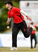 29 July 2022; David Delany of Munster Reds fails to make a catch during the Cricket Ireland Inter-Provincial Trophy match between North West Warriors and Munster Reds at Pembroke Cricket Club in Dublin. Photo by Sam Barnes/Sportsfile