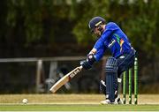 29 July 2022; Stephen Doheny of North West Warriors during the Cricket Ireland Inter-Provincial Trophy match between North West Warriors and Munster Reds at Pembroke Cricket Club in Dublin. Photo by Sam Barnes/Sportsfile