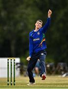 29 July 2022; Scott Macbeth of North West Warriors during the Cricket Ireland Inter-Provincial Trophy match between North West Warriors and Munster Reds at Pembroke Cricket Club in Dublin. Photo by Sam Barnes/Sportsfile